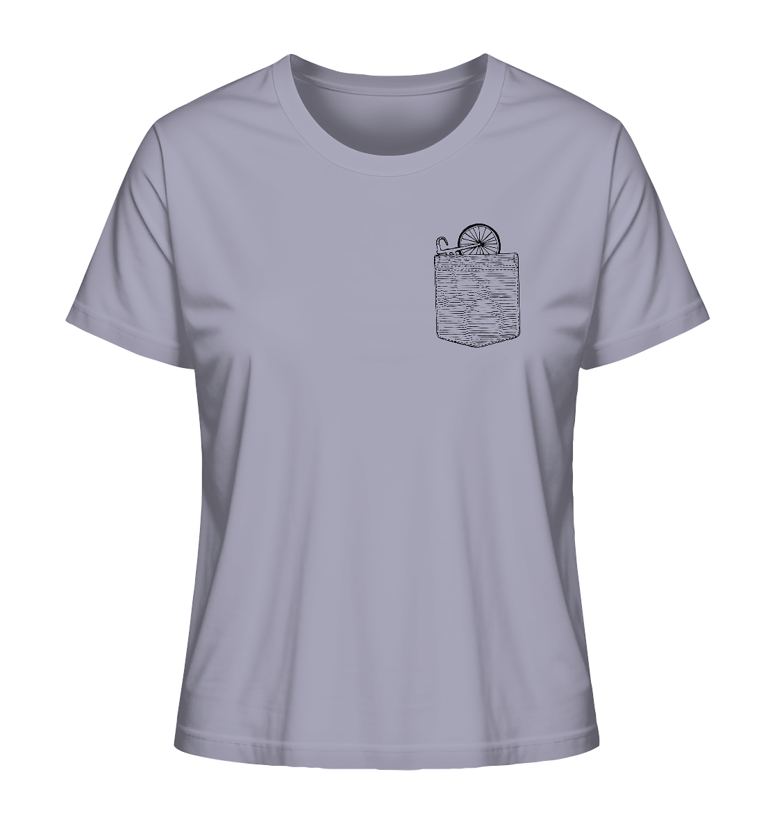 Rennrad in meiner Brusttasche - Ladies Organic Shirt