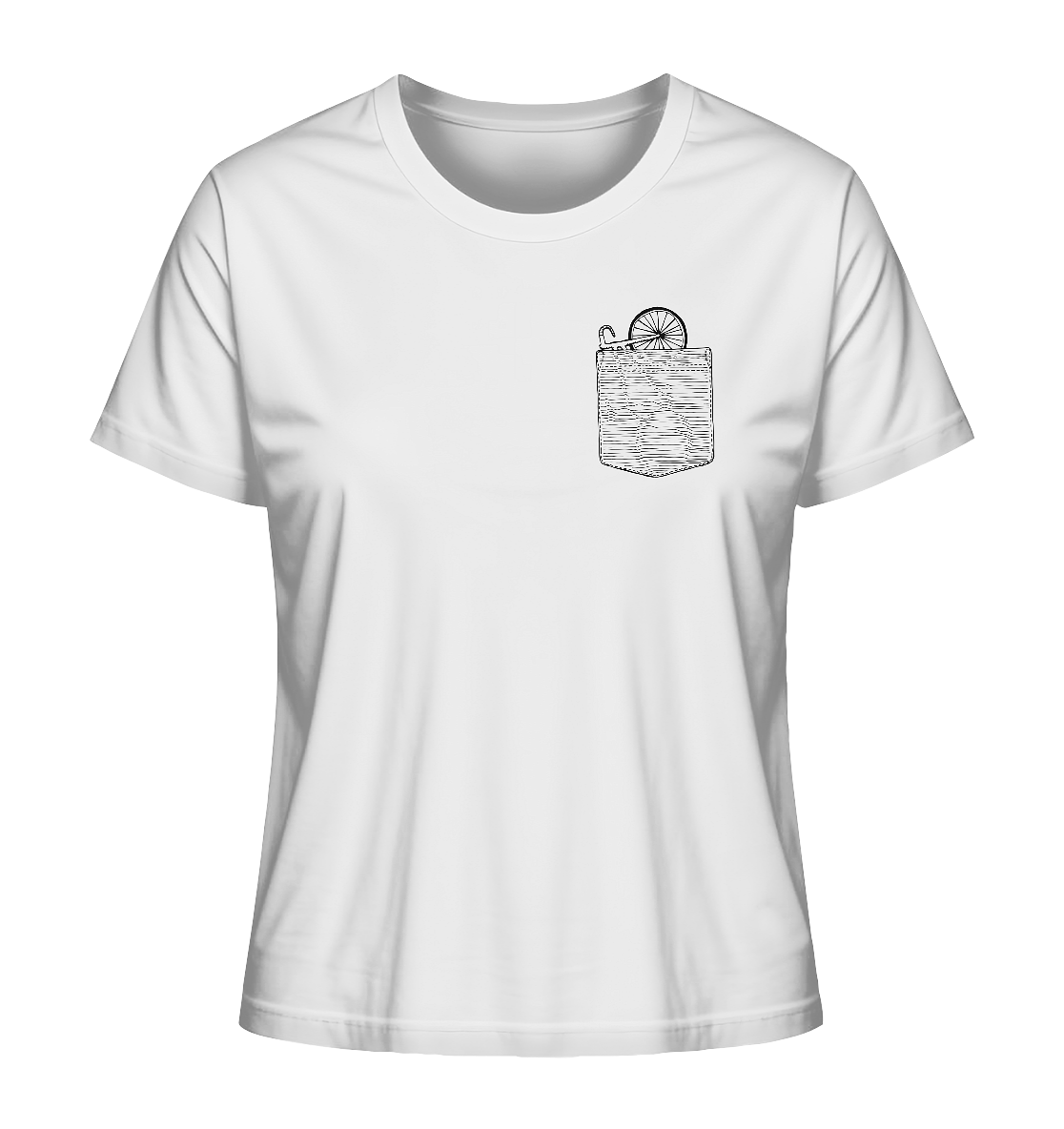 Rennrad in meiner Brusttasche - Ladies Organic Shirt