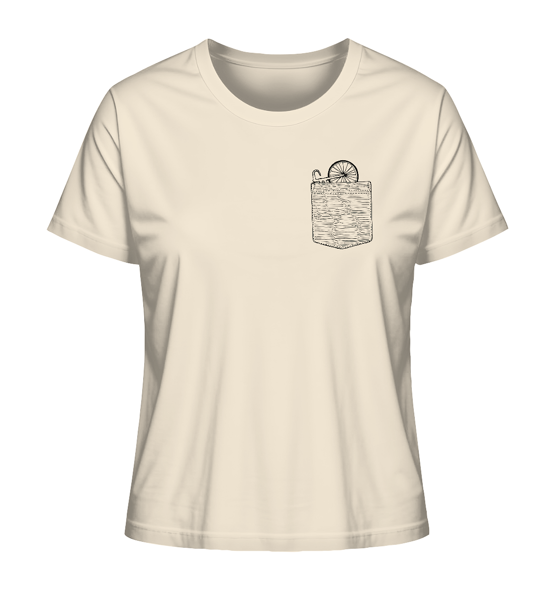 Rennrad in meiner Brusttasche - Ladies Organic Shirt
