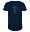 Leuchtturm Kompass - Mens Organic V-Neck Shirt