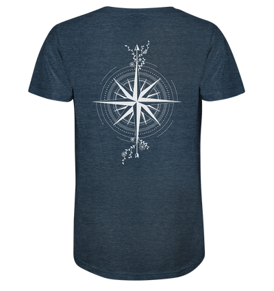 Natur Kompass - Organic Shirt Meliert