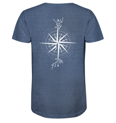 Natur Kompass - Organic Shirt Meliert