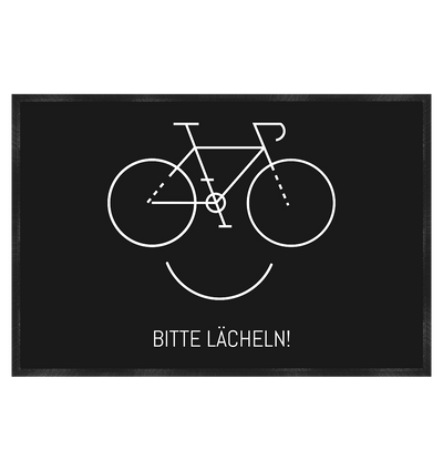 Bike Smile - Fußmatte 60x40cm - Wunschtext