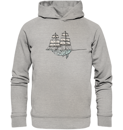 Sailing Whale - Organic Fashion Hoodie