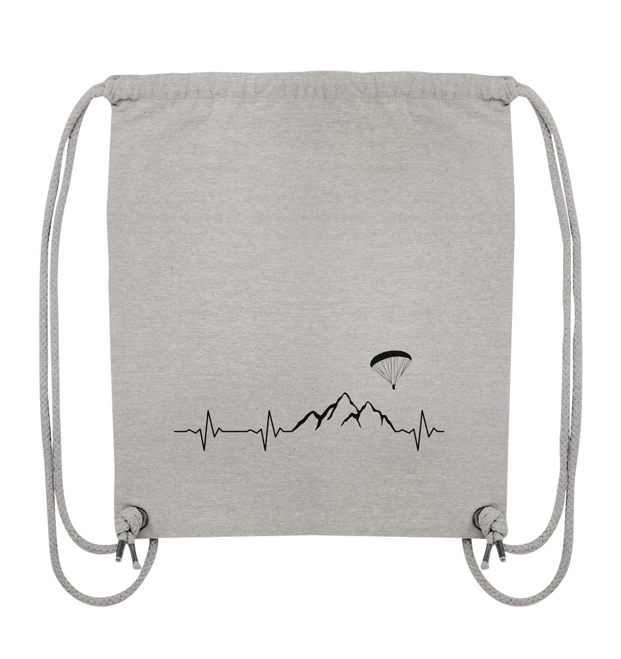 Herzschlag Paragleiten - Organic Gym Bag