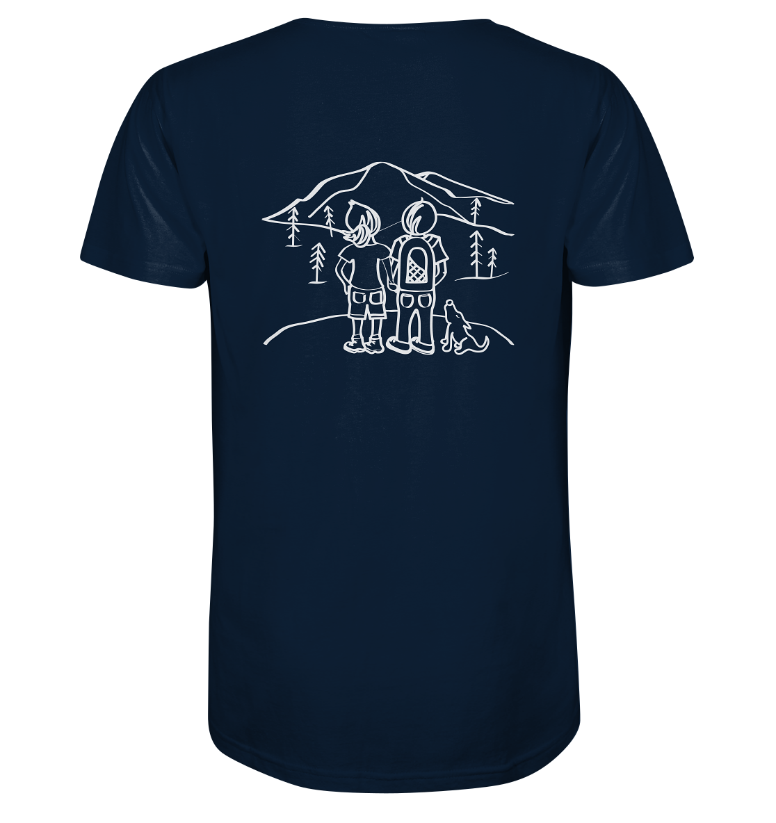 Aussicht mit unserem Hund - Organic Shirt