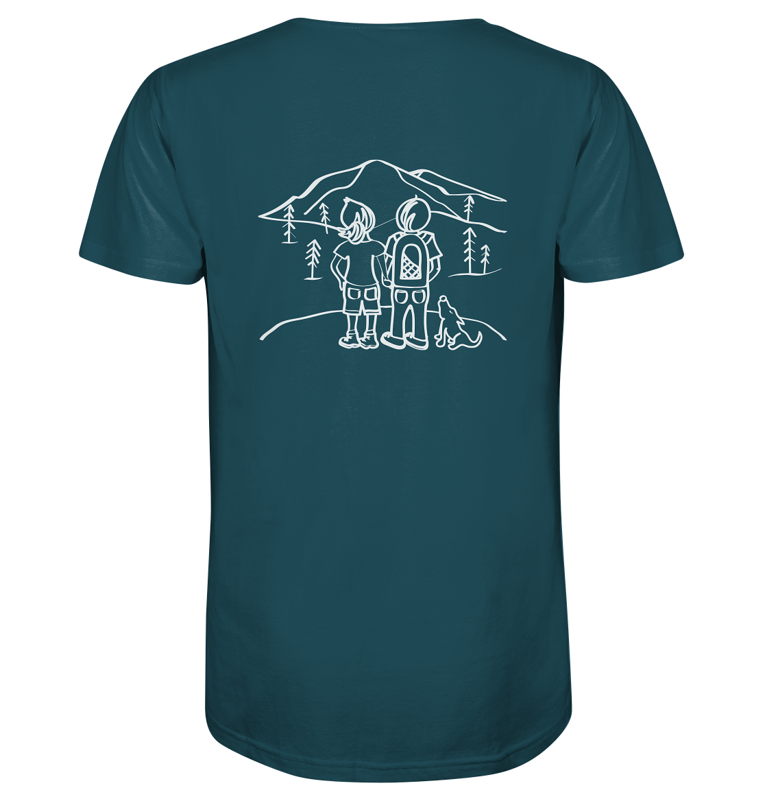 Aussicht mit unserem Hund - Organic Shirt
