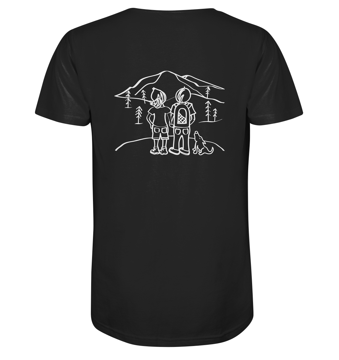 Aussicht mit unserem Hund - Organic Shirt