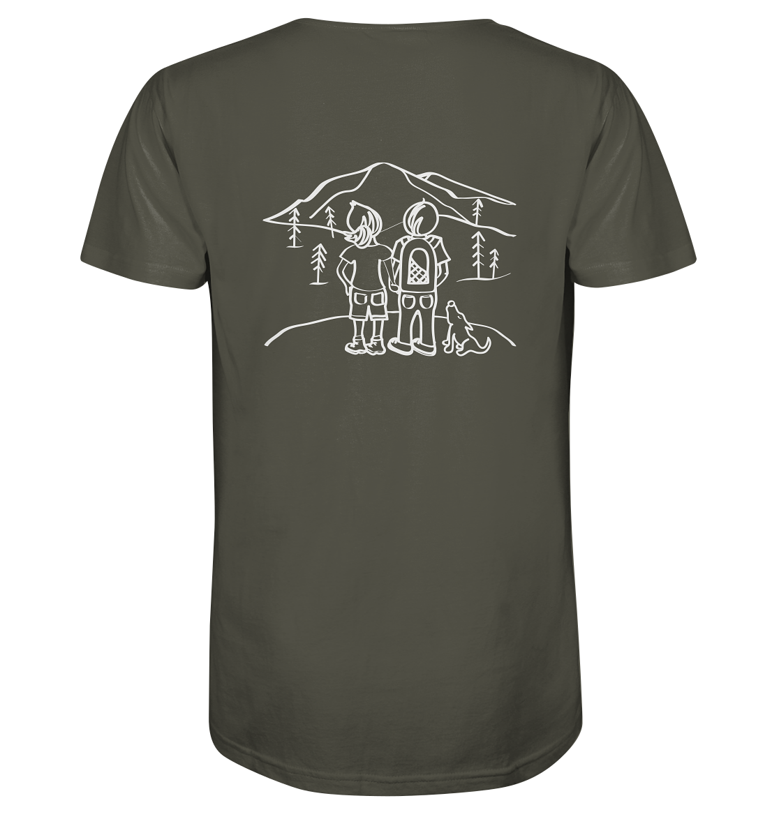 Aussicht mit unserem Hund - Organic Shirt
