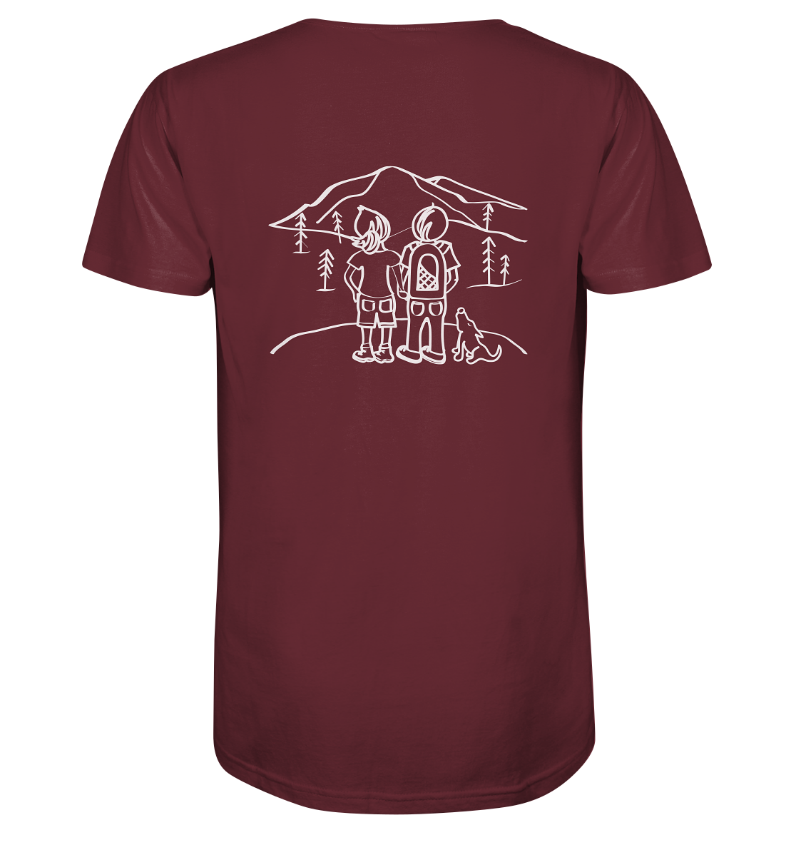 Aussicht mit unserem Hund - Organic Shirt