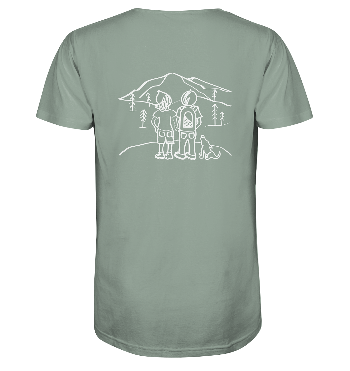 Aussicht mit unserem Hund - Organic Shirt