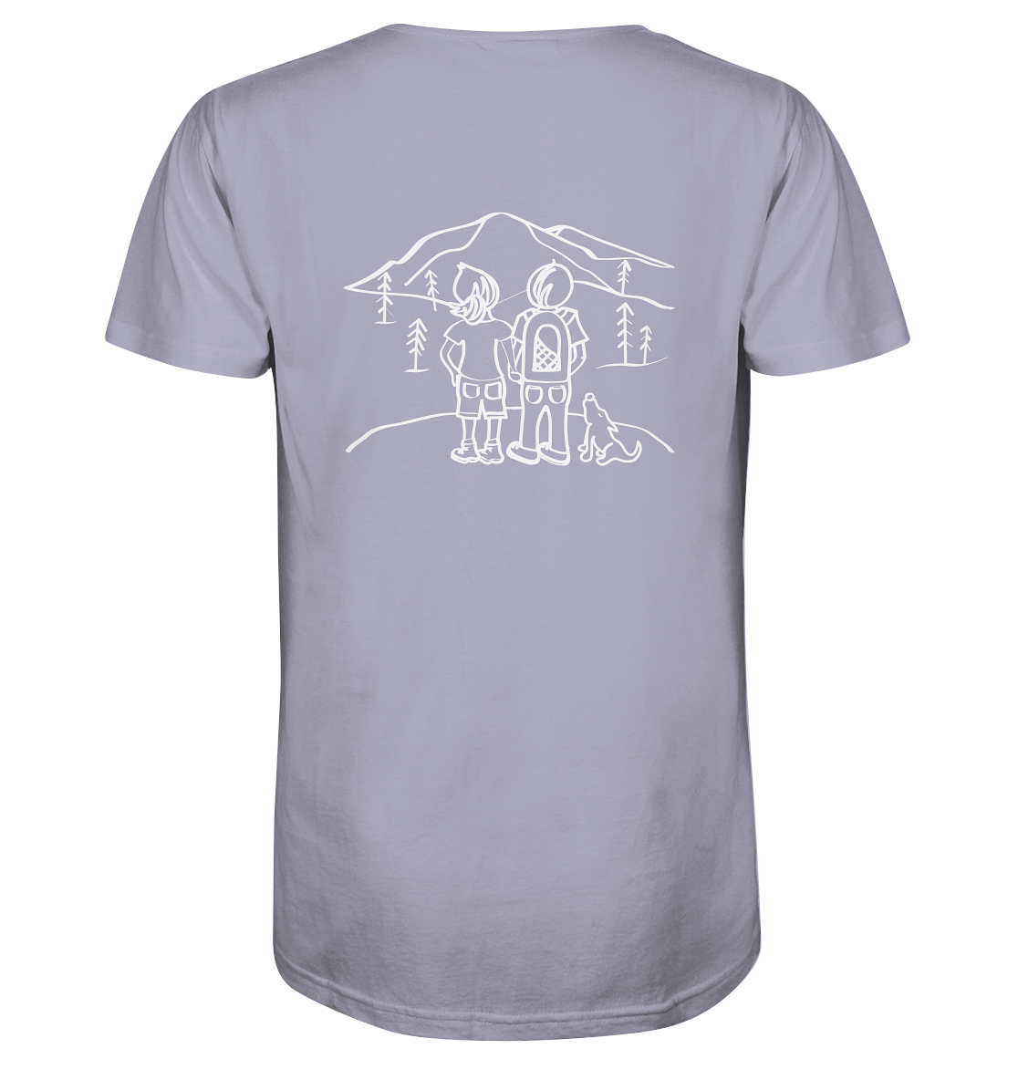 Aussicht mit unserem Hund - Organic Shirt