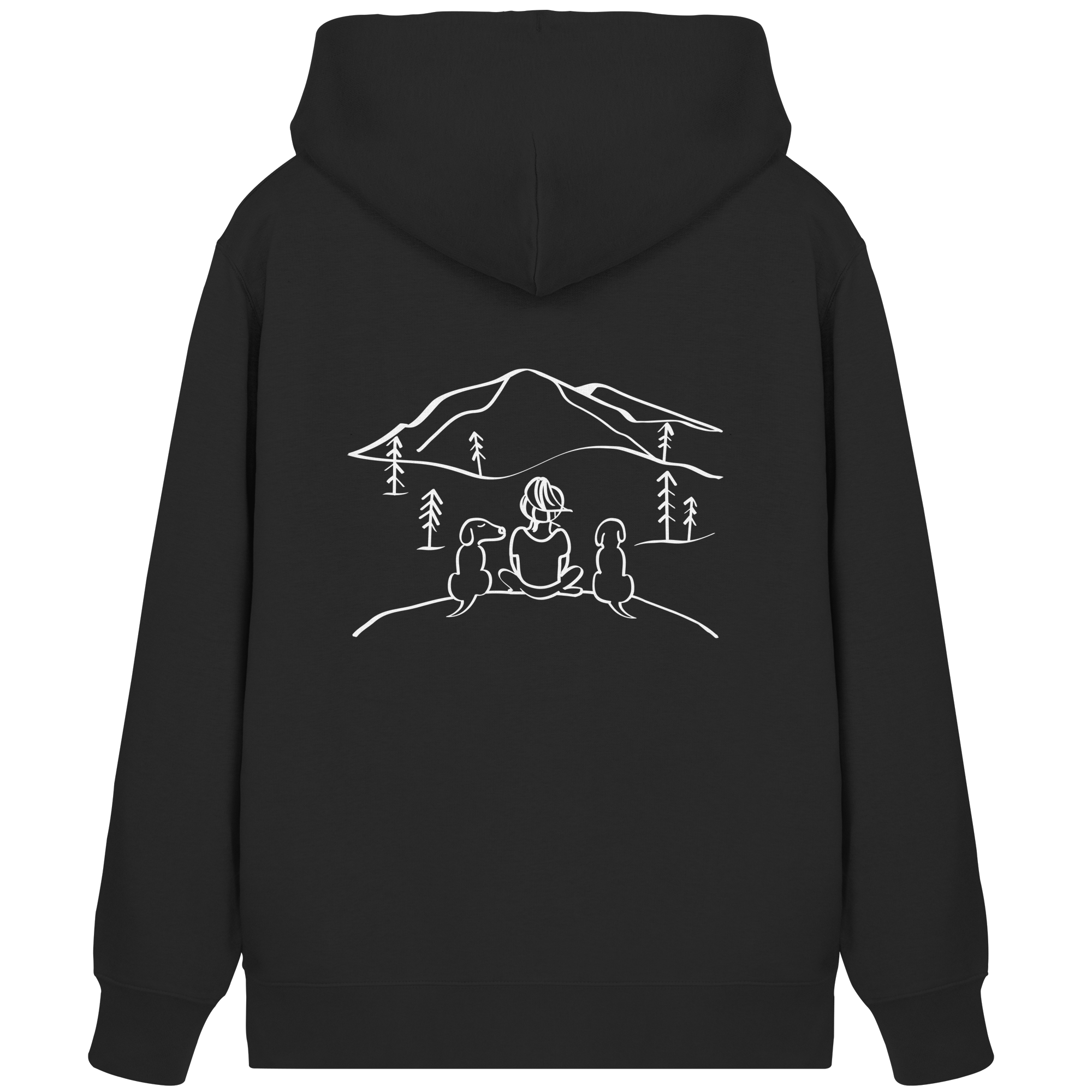 Mountain View with my Dogs - Organic Zipper