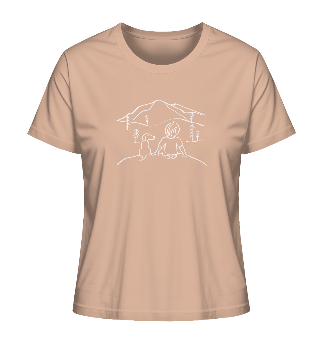 Mountain View with my Dog - Ladies Organic Shirt