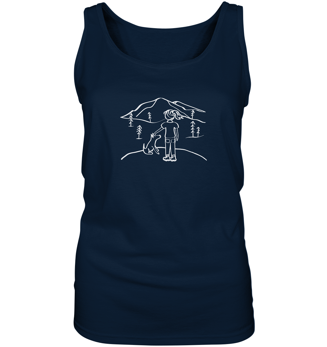 Aussicht mit meinem Hund  - Ladies Tank-Top