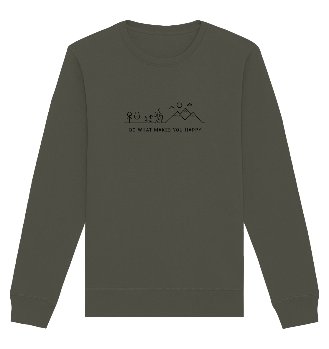 Wandern mit meinem Hund - Organic Basic Unisex Sweatshirt