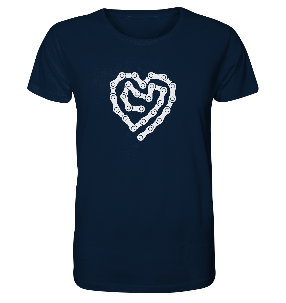 Herz Fahrradkette - Organic Shirt