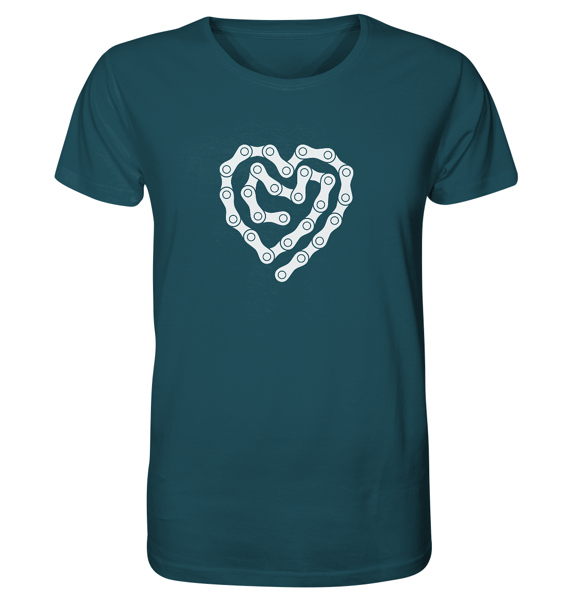 Herz Fahrradkette - Organic Shirt