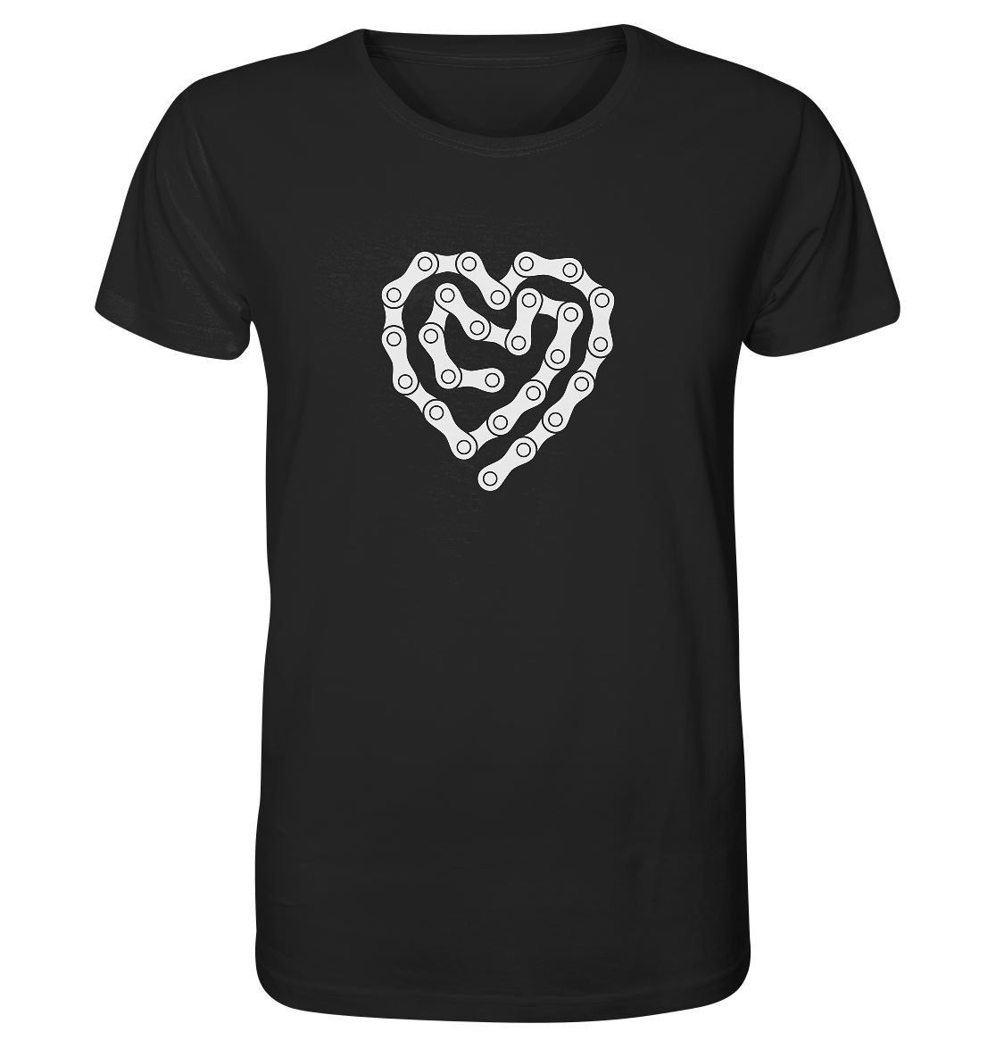 Herz Fahrradkette - Organic Shirt