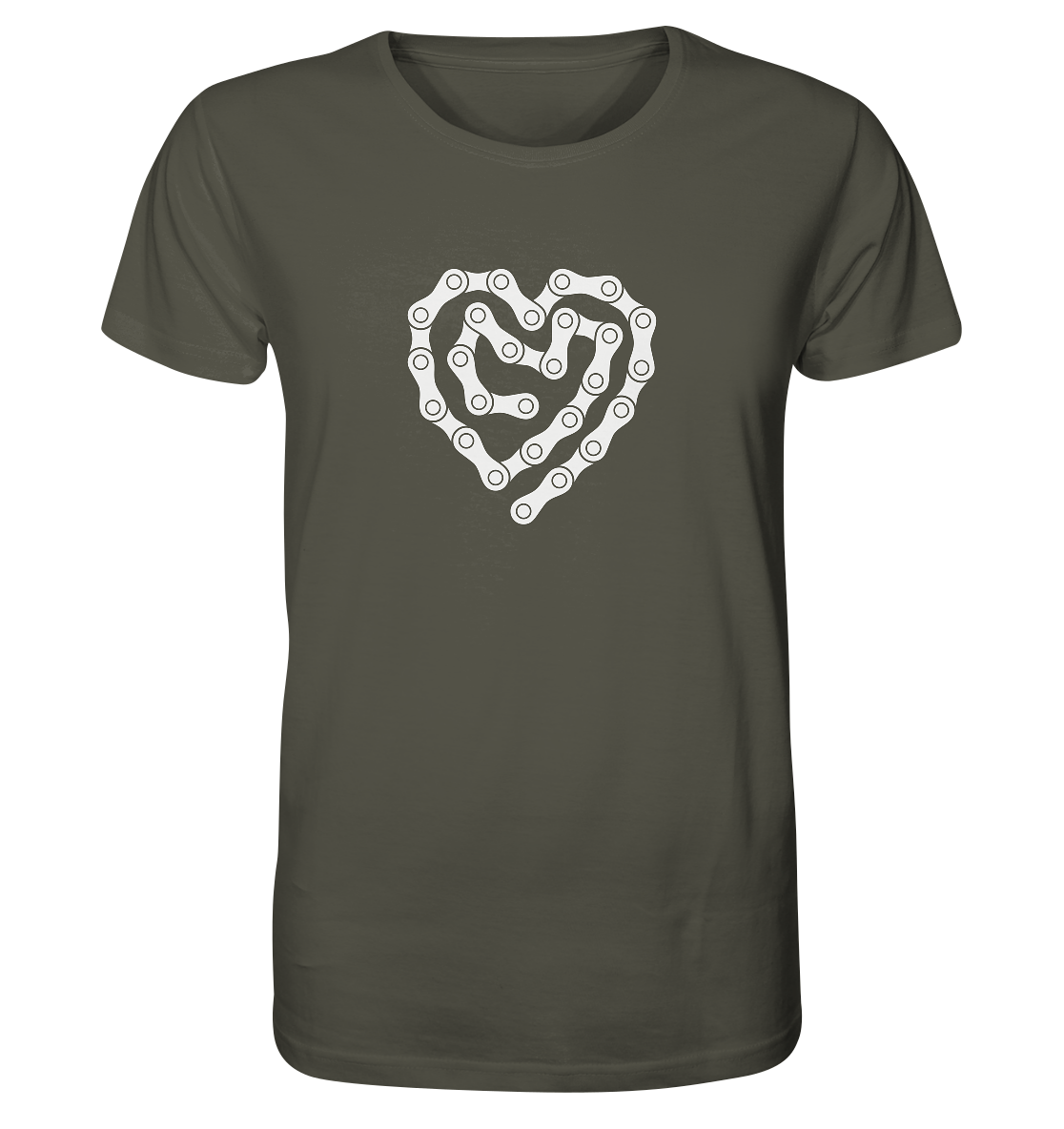 Herz Fahrradkette - Organic Shirt