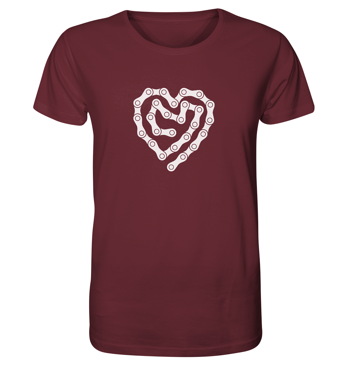 Herz Fahrradkette - Organic Shirt