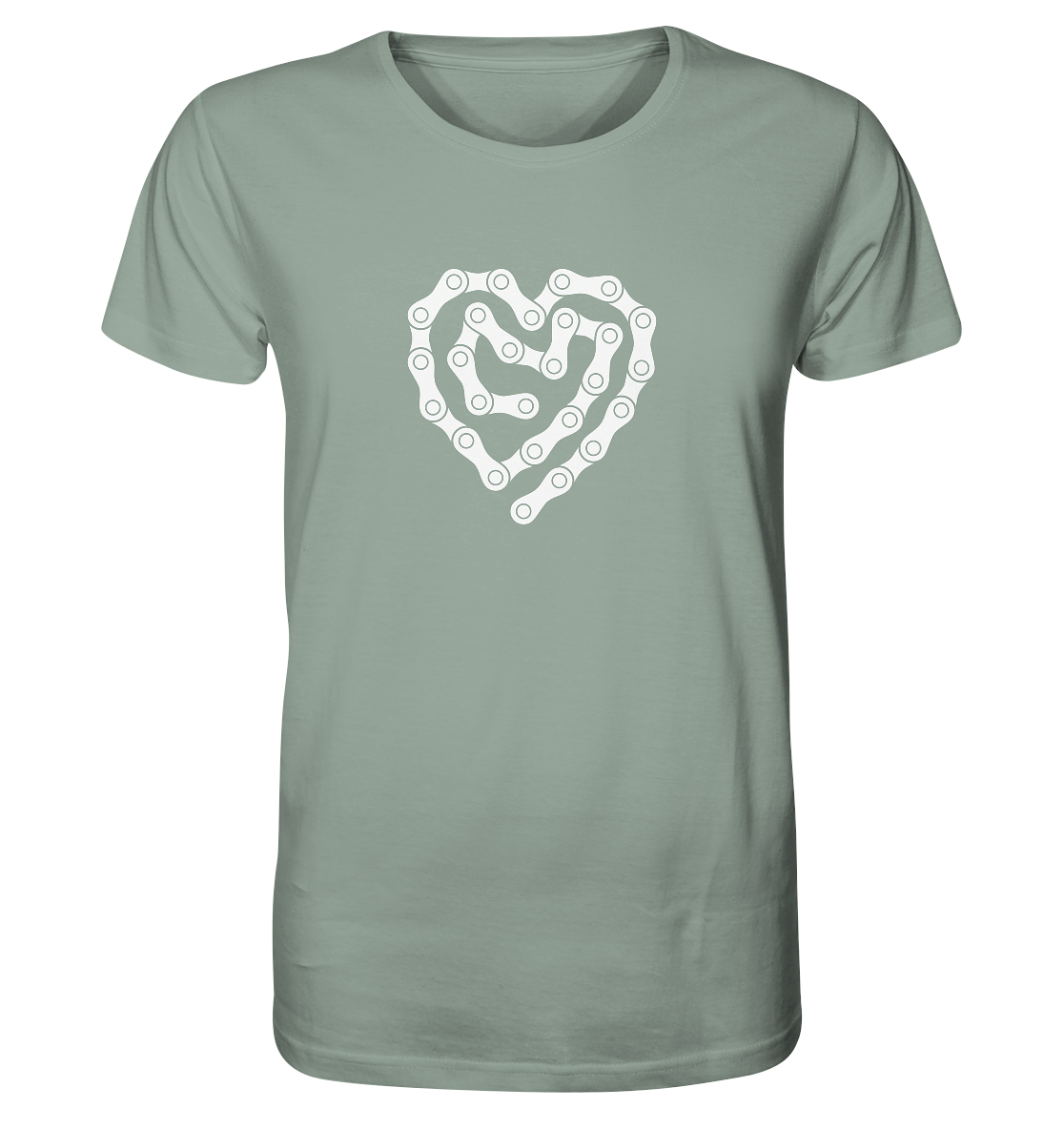 Herz Fahrradkette - Organic Shirt