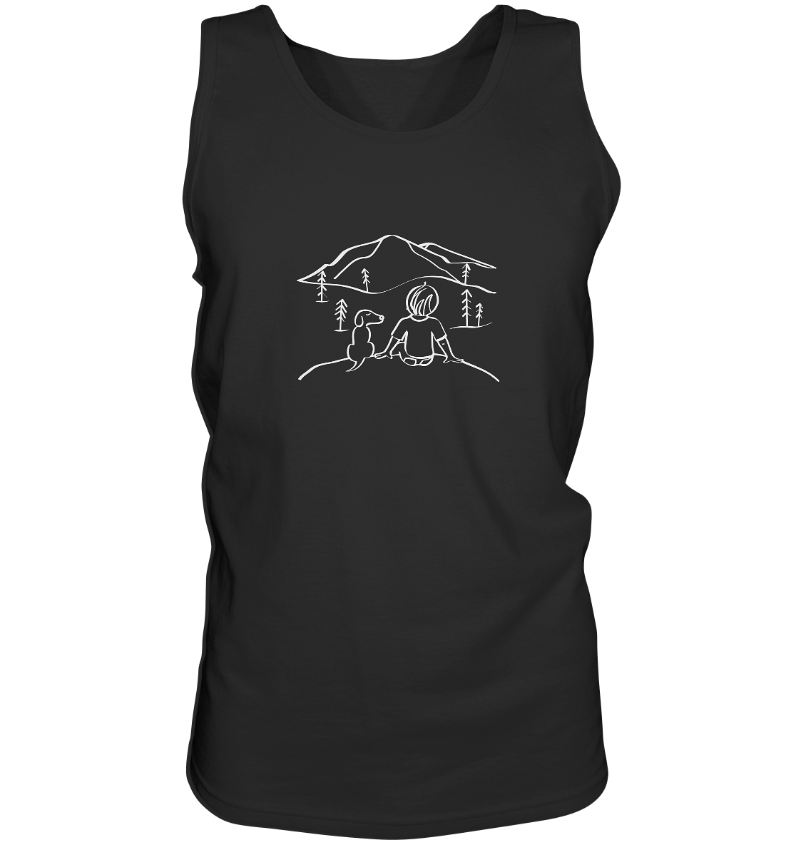 Mountain View with my Dog - Tank-Top