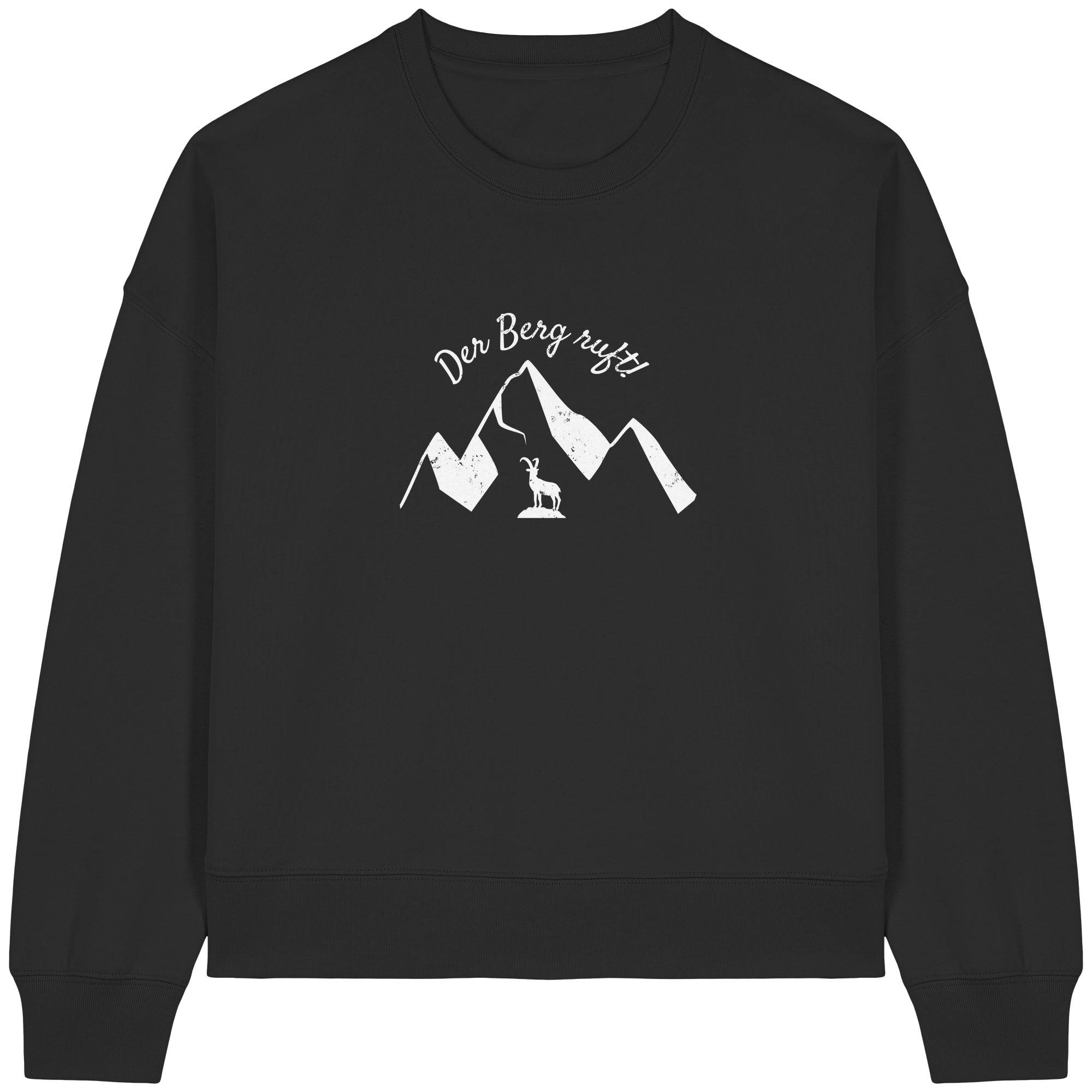 Der Berg ruft! - Womens Organic Boxcut Sweatshirt