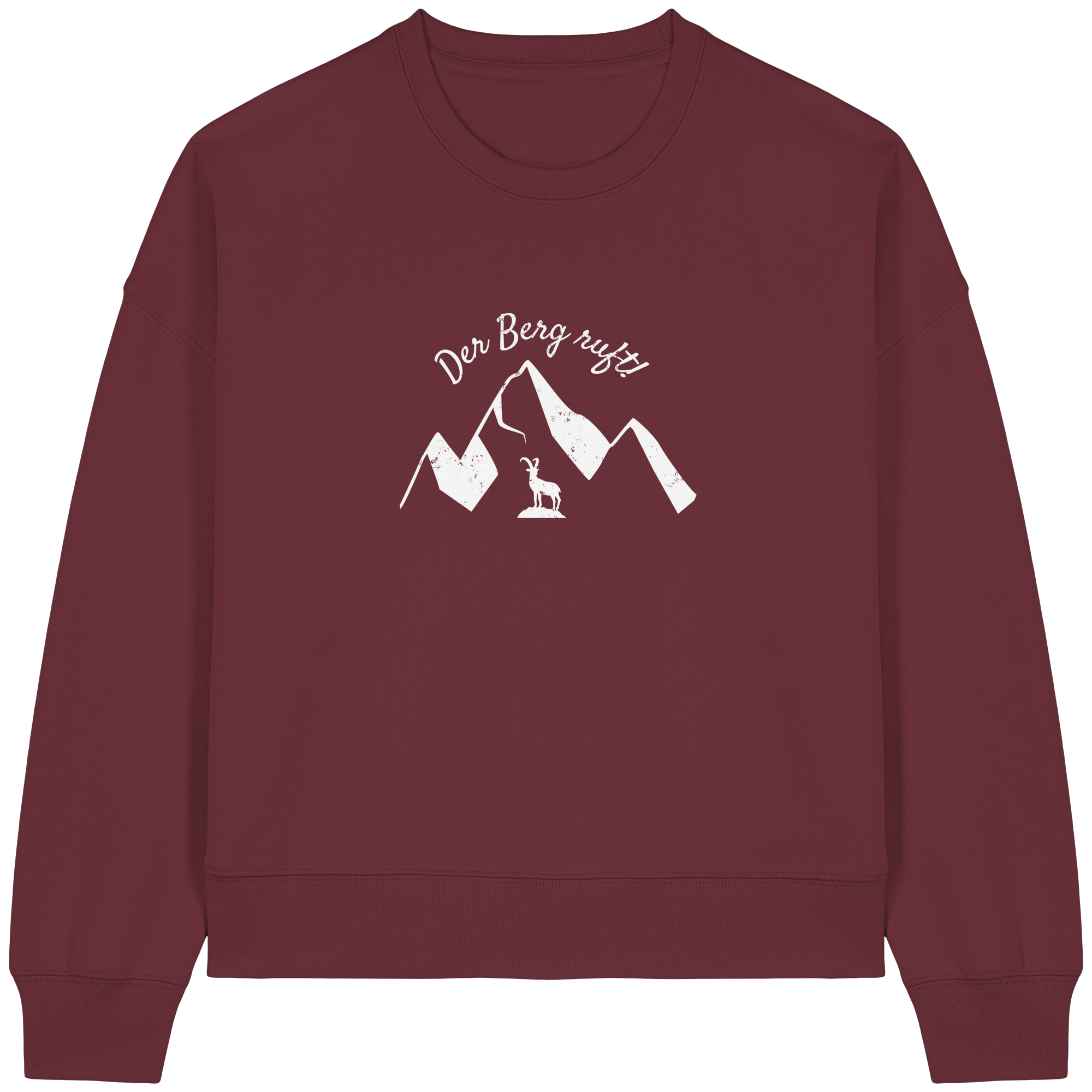 Der Berg ruft! - Womens Organic Boxcut Sweatshirt