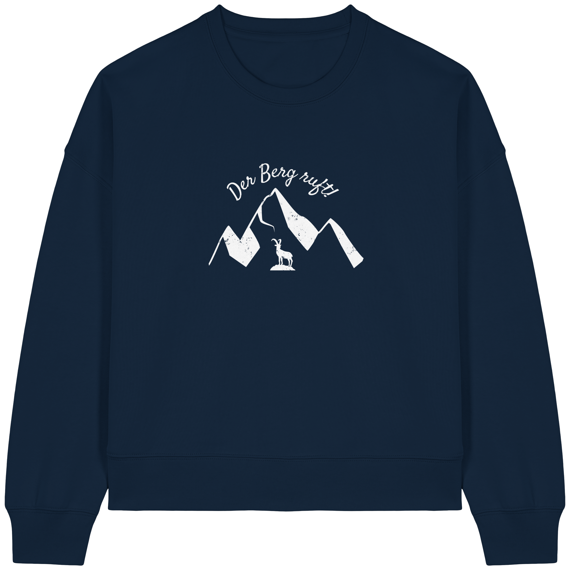 Der Berg ruft! - Womens Organic Boxcut Sweatshirt