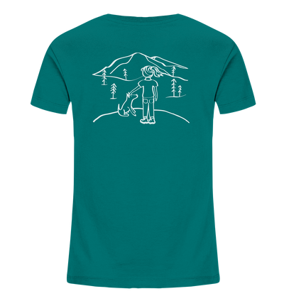 Aussicht mit meinem Hund - Kids Organic Shirt