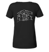 Aussicht genießen - Snowboarden - Ladies Organic Shirt - Wunschtext