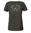 Aussicht mit meinen Hunden - Ladies Organic Shirt Meliert