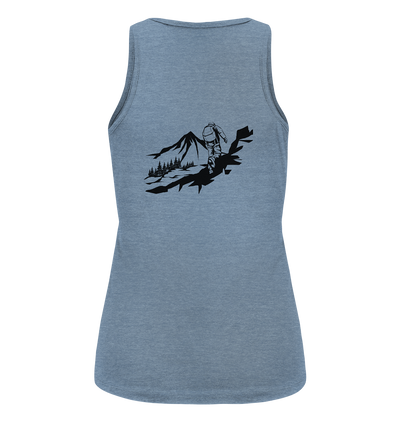 Ich bin dann mal in den Bergen - Ladies Organic Tank Top - Wunschtext