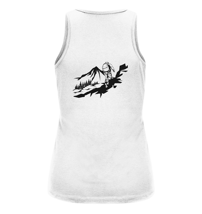 Ich bin dann mal in den Bergen - Ladies Organic Tank Top - Wunschtext