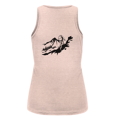 Ich bin dann mal in den Bergen - Ladies Organic Tank Top - Wunschtext