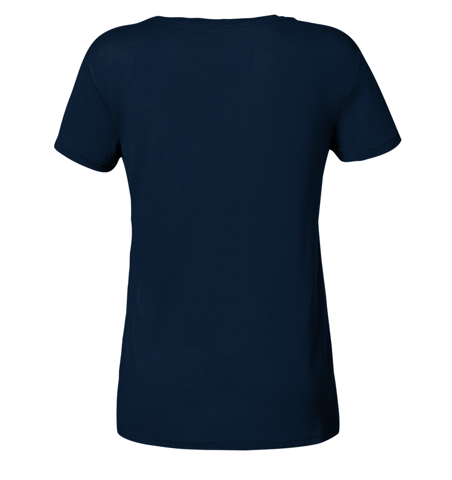 Yes, 200 km - Ladies Organic V-Neck Shirt