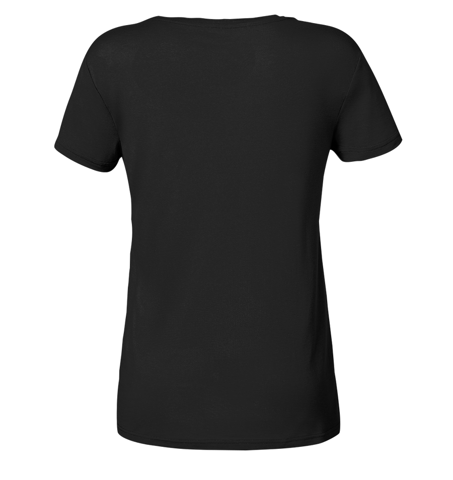 Langlaufen - Ladies Organic V-Neck Shirt