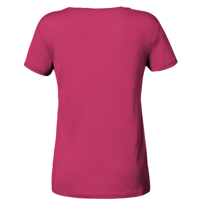 Just Smile - Ladies Organic V-Neck Shirt