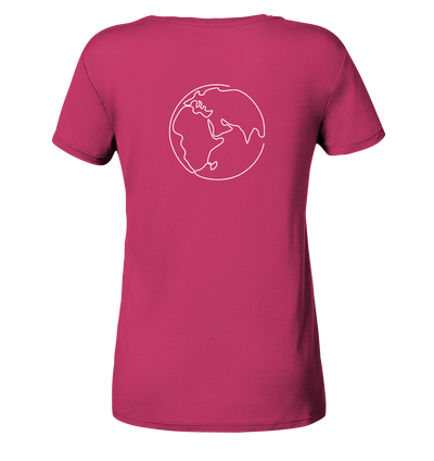 Weltbürger - Ladies Organic V-Neck Shirt