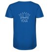 Yoga Lotus - Mens Organic V-Neck Shirt