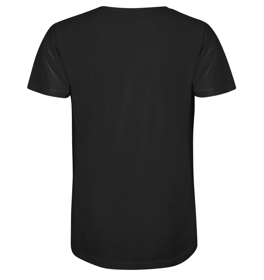 Bergliebe - Mens Organic V-Neck Shirt - Wunschtext