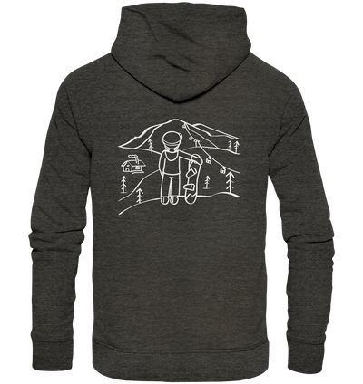 Aussicht genießen - Snowboarden - Organic Fashion Hoodie