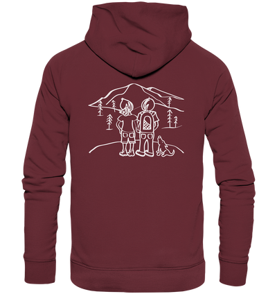 Aussicht mit unserem Hund - Organic Fashion Hoodie