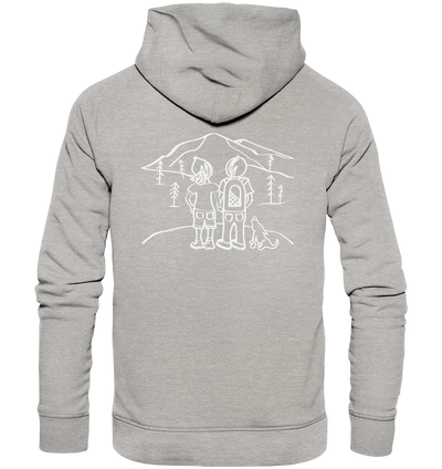 Aussicht mit unserem Hund - Organic Fashion Hoodie