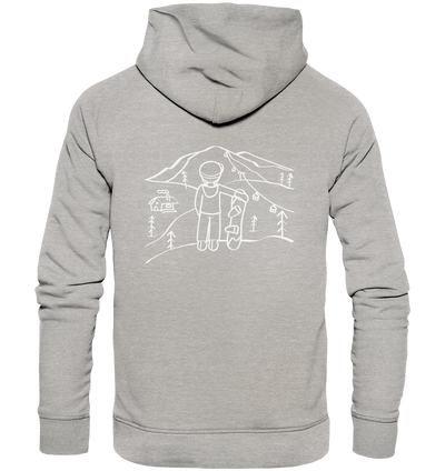 Aussicht genießen - Snowboarden - Organic Fashion Hoodie