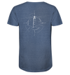 Leuchtturm Kompass - Organic Shirt Meliert