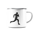 Runner Man Pain - Emaille Tasse
