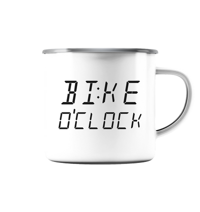 BI:KE O’CLOCK - Emaille Tasse