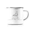 Rollstuhl - Emaille Tasse